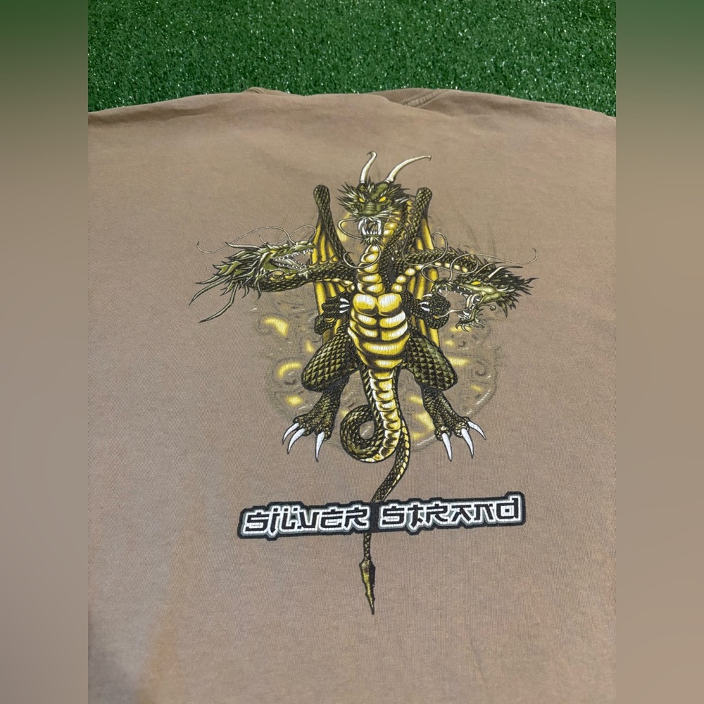 Y2K Silver Strand Dragon Graphic Tee - Picture 6 of 7